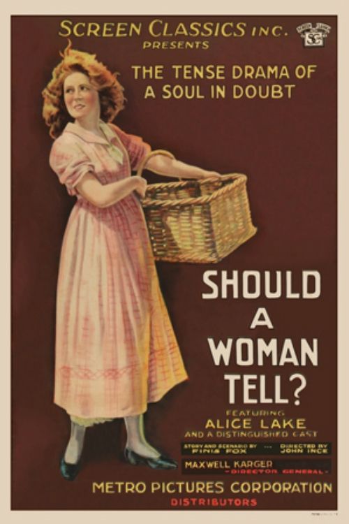 Постер Should a Woman Tell?